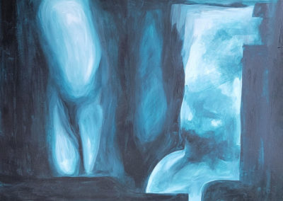 Blue Reflection, study - 24x36, oil on heavy paper $300.00 unframed
