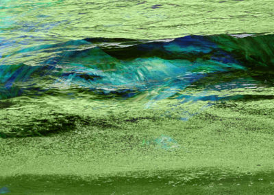 He never hesitated, green surface
